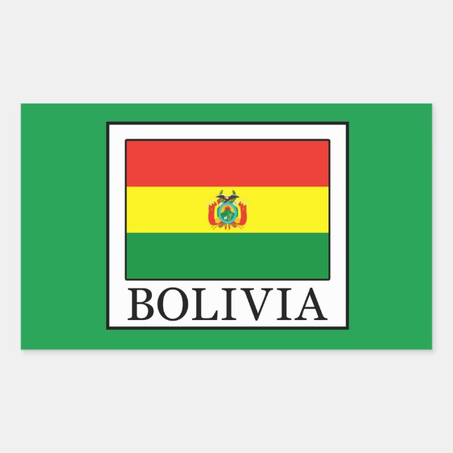 Bolivia Rectangular Sticker (Front)