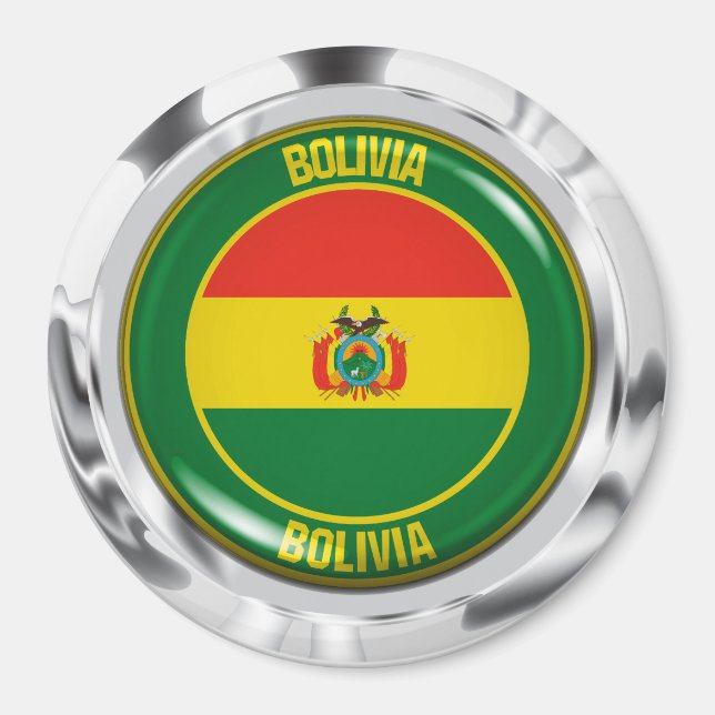 Bolivia Round Emblem Magnet (Front)