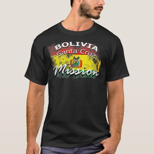 Bolivia Santa Cruz Mormon LDS Mission Missionary T-Shirt (Front)