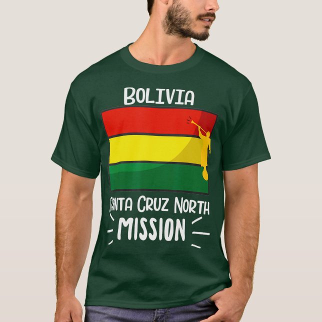 Bolivia Santa Cruz North Mormon LDS Mission Gift T-Shirt (Front)