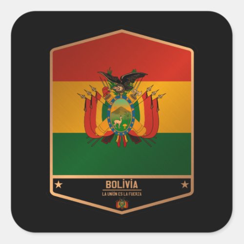 Bolivia Square Sticker