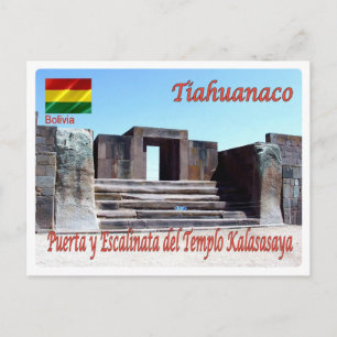 Bolivia - Tiahuanaco - Templo Kalasasaya - Postcard