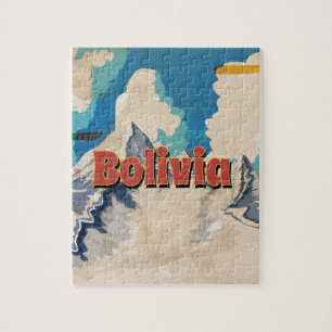 Bolivia Vintage Travel Poster Jigsaw Puzzle