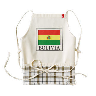Bolivia Zazzle HEART Apron