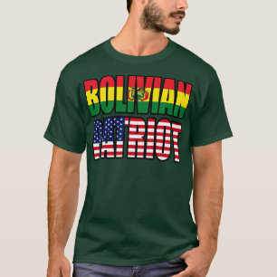Bolivian American Patriot Pride Heritage Flag Gift T-Shirt