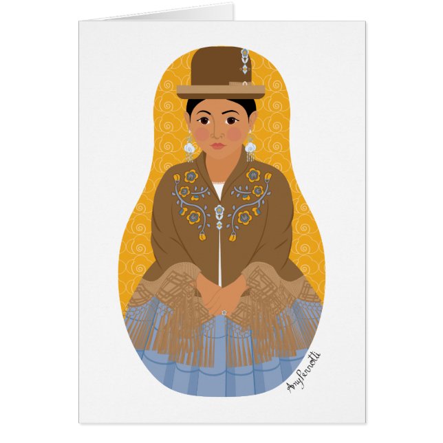 Bolivian, Aymara Matryoshka Cards (Front)