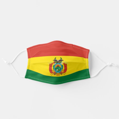 Bolivian flag adult cloth face mask