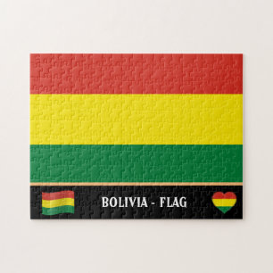 Bolivian Flag & Bolivian country / Bolivia Jigsaw Puzzle