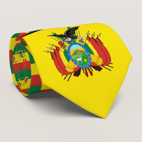 Bolivian Flag & Coat of Arms, Flag of Bolivia Neck Tie