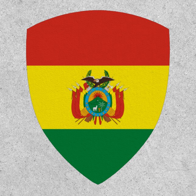 Bolivian Flag, Flag of Bolivia Patch (Front)