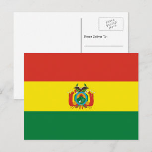 Bolivian Flag, Flag of Bolivia Postcard