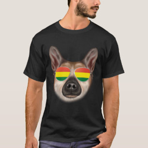 Bolivian Flag Norwegian Buhund Dog Bolivia Pocket T-Shirt