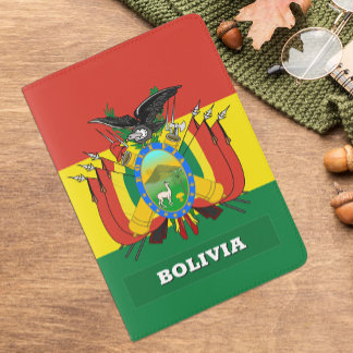 Bolivian Flag passport, coat of arms, Bolivia Passport Holder
