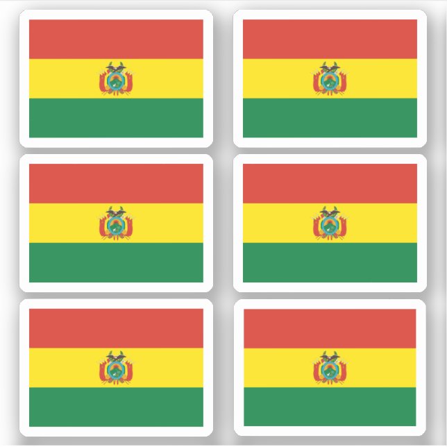 Bolivian flag sticker (Front)