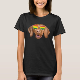 Bolivian Flag Vizsla Dog Bolivia Pocket T-Shirt