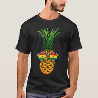 Bolivian Pineapple Bolivia Flag Sunglasses Summer T-Shirt