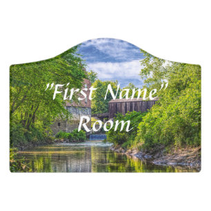 Bollinger Mill And Burfordville Covered Bridge Door Sign