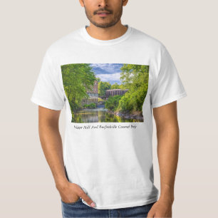 Bollinger Mill And Burfordville Covered Bridge T-Shirt