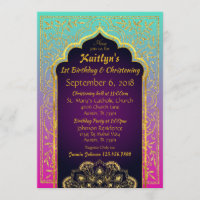 Bollywood Arabian Nights Birthday Christening