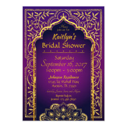 Bollywood Arabian Nights Bridal Shower Invitation