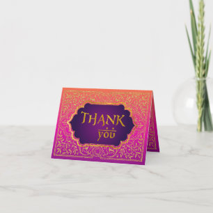 Bollywood Arabian Nights Thank You Note Card