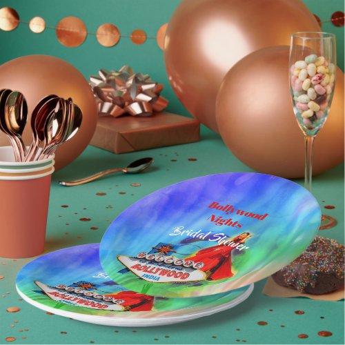 Bollywood Birthday Indian Colorful Party Paper Plates
