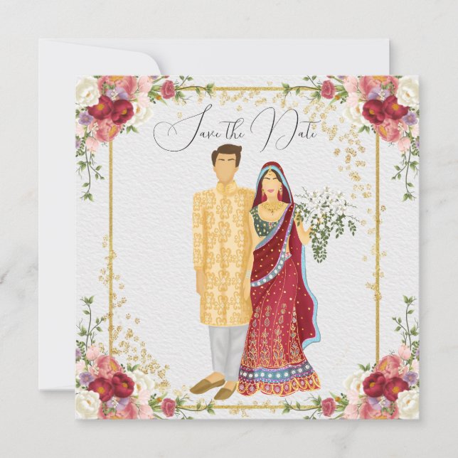 Bollywood couple wedding  Illustration (Front)