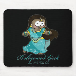 bollywood geek for black copy, bollywood geek text mouse pad