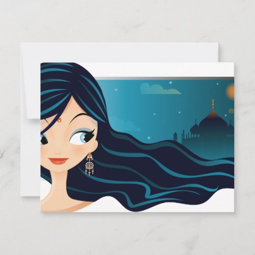 Bollywood Girl Custom Invites