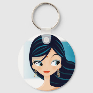 Bollywood Girl Keychain