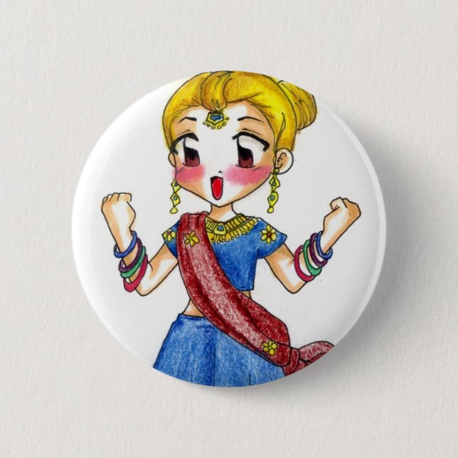 Bollywood - Lorca Pinback Button (Front)