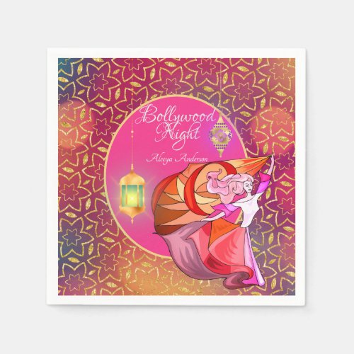 Bollywood Night Party Napkins _ Personalized