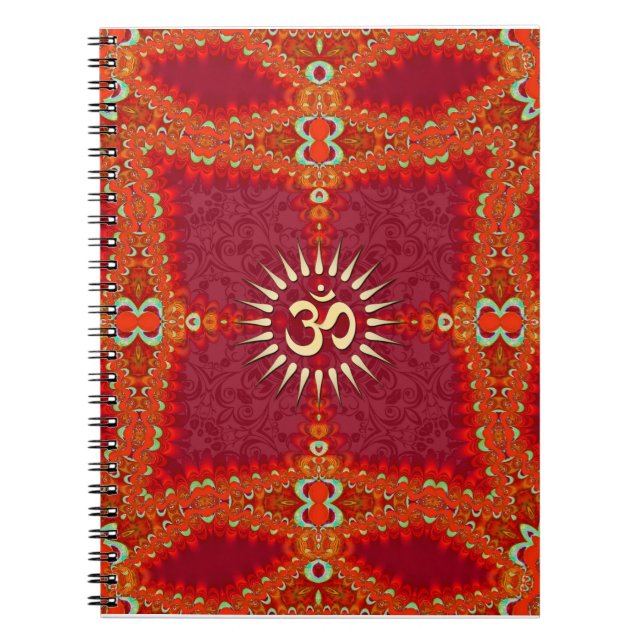Bollywood OM Goddess Wedding Journal Notebook (Front)