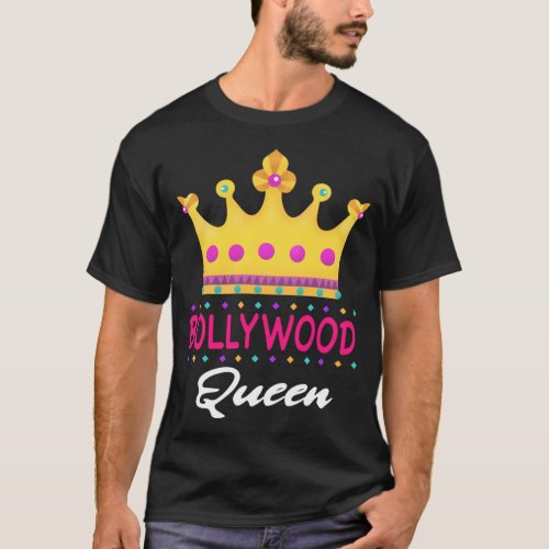 Bollywood Queen India Funny   T_Shirt