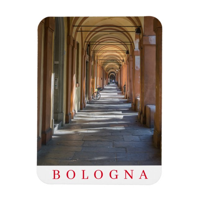 Bologna arcade fridge magnet (Vertical)