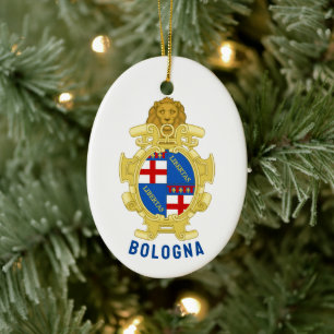 Bologna coat of arms - Italy Ceramic Ornament