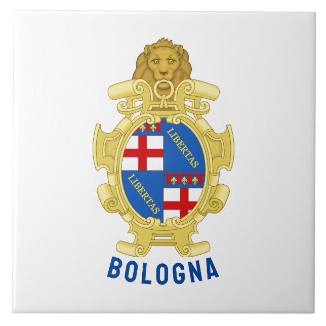 Bologna coat of arms - Italy Ceramic Tile (Front)