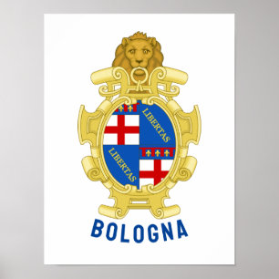Bologna coat of arms - Italy Poster