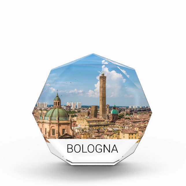 Bologna Emilia-Romagna Italy Panorama Souvenir Acrylic Award (Front)