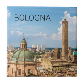 Bologna Emilia-Romagna Italy Panorama Souvenir Ceramic Tile