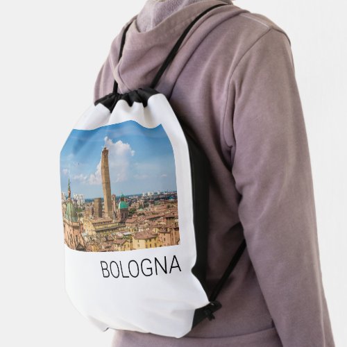 Bologna Emilia_Romagna Italy Panorama Souvenir Drawstring Bag