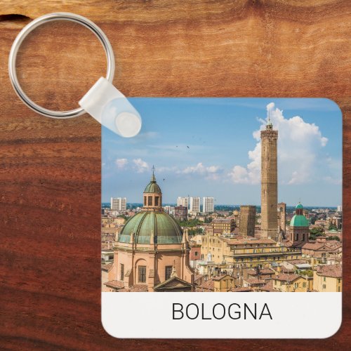 Bologna Emilia_Romagna Italy Panorama Souvenir Keychain