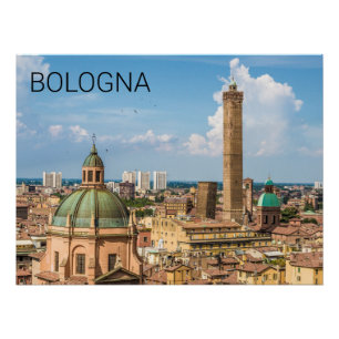 Bologna Emilia-Romagna Italy Panorama Souvenir Poster