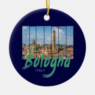 Bologna Emilia-Romagna Italy vintage souvenir Ceramic Ornament