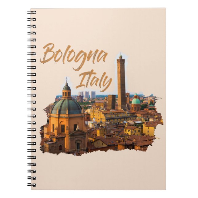 Bologna Italy: Historical Center Notebook (Front)