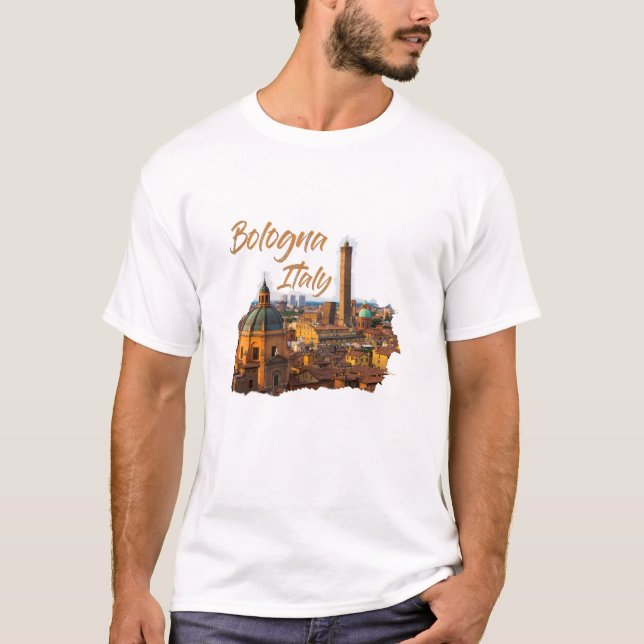Bologna Italy: Historical Center T-Shirt (Front)