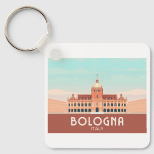 Bologna Italy Pastel Travel Keychain