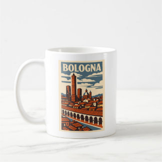 Bologna Italy Retro Travel Coffee Mug Vintage City