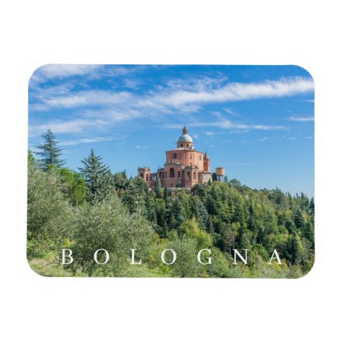 Bologna Sanctuary of San Luca view fridge magnet