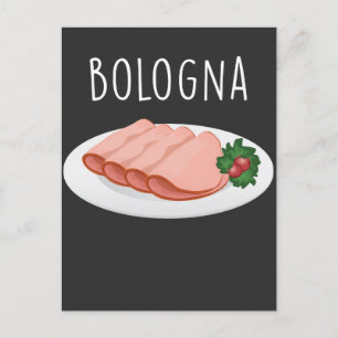 Bologna Sausage Foodie Baloney Mortadella Lover Postcard